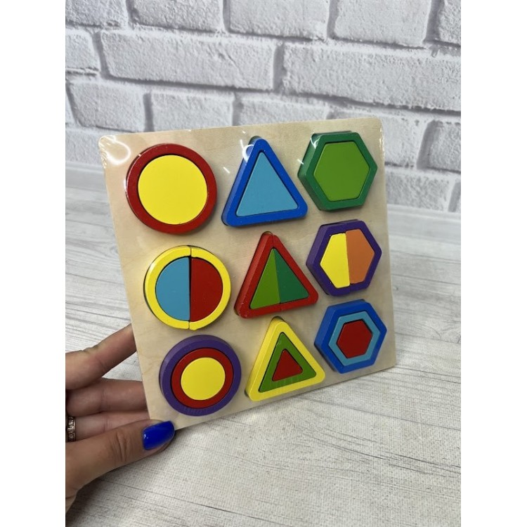 ДЕРЕВ'ЯНА ІГРАШКА ГЕОМЕТРИКА 74395