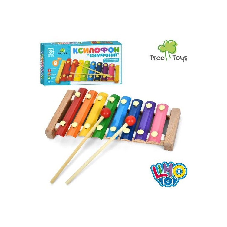 ДЕРЕВ'ЯНА ІГРАШКА КСИЛОФОН MD 1378